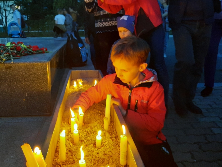 Свеча памяти в Арсеньеве